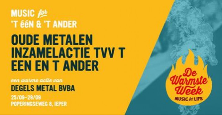 Degels METAL's warmSTE WEEK oproep actie tvv " ' t een en t ander" in 7 stappen